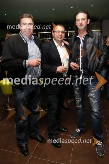 Miroslav Šerbinek, podjetnik, ... in Niko Polner, solastnik restavracije Novi SvetOtvoritev lounge bara Akoya