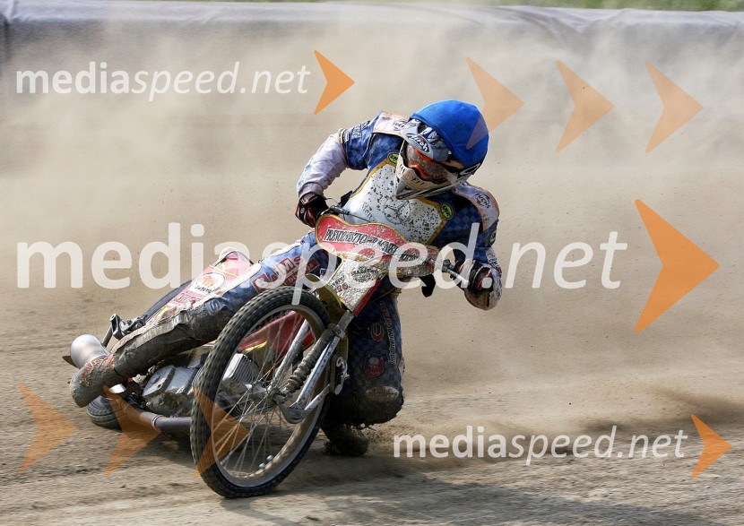 Matic Ivačič (AMD Krško)Speedway, državno prvenstvo posameznikov Slovenije in Hrvaške, 2.dirka