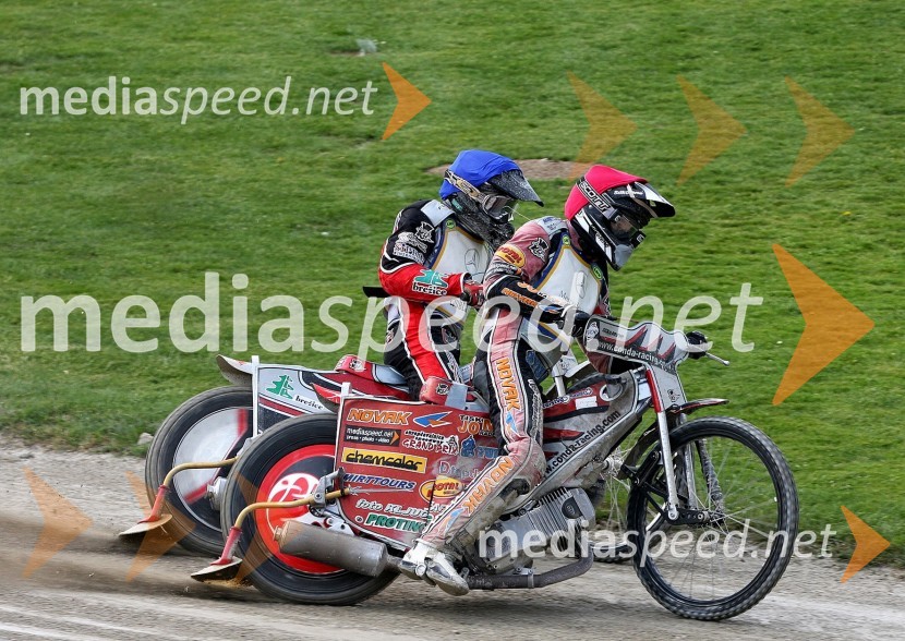 Aleksander Čonda in Samo KukovicaSpeedway, državno prvenstvo posameznikov Slovenije in Hrvaške, 2.dirka
