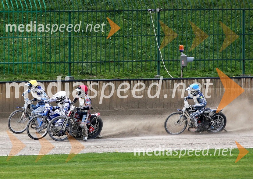 Aleksander Čonda, Matej Žagar, Renato Cvetko in Jasmin IlijašSpeedway, državno prvenstvo posameznikov Slovenije in Hrvaške, 2.dirka