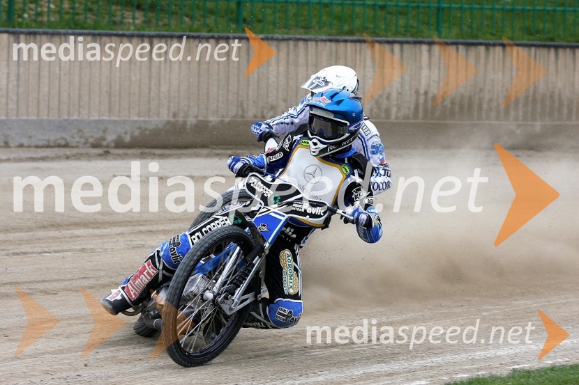 Jurica Pavlic in Matej ŽagarSpeedway, državno prvenstvo posameznikov Slovenije in Hrvaške, 2.dirka