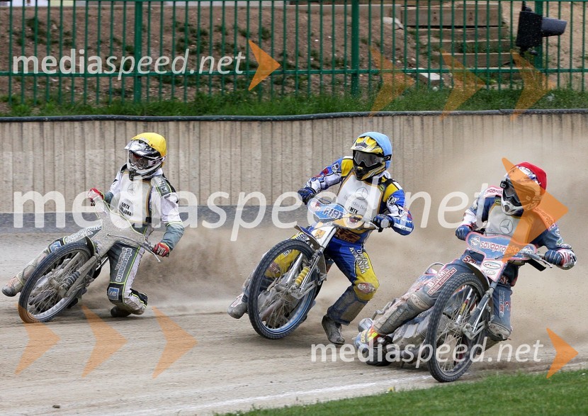 Matija Duh, Matic Voldrih in Aleš KraljičSpeedway, državno prvenstvo posameznikov Slovenije in Hrvaške, 2.dirka