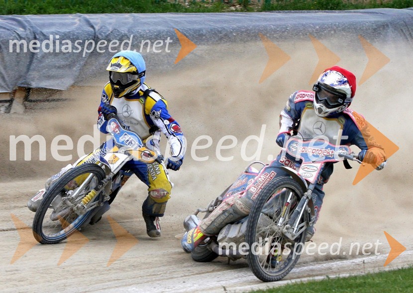 Matija Duh in Matic VoldrihSpeedway, državno prvenstvo posameznikov Slovenije in Hrvaške, 2.dirka