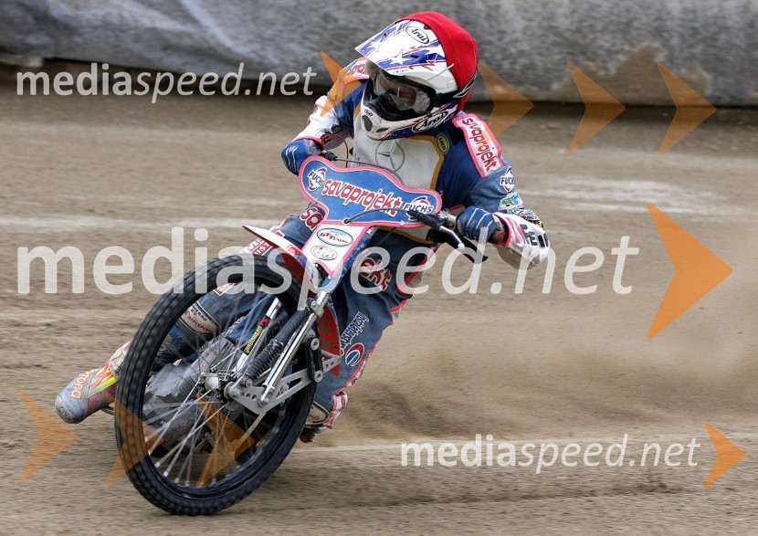 Matija Duh (AMD Krško)Speedway, državno prvenstvo posameznikov Slovenije in Hrvaške, 2.dirka