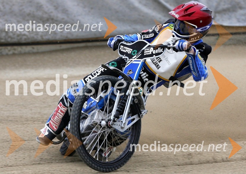 Jurica Pavlic (SK Unia Goričan)Speedway, državno prvenstvo posameznikov Slovenije in Hrvaške, 2.dirka