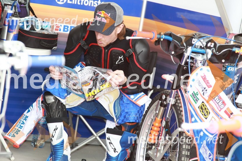 (3) Jason Crump, AvstralijaSpeedway Grand Prix VN Evrope, trening