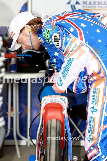 (3) Jason Crump, AvstralijaSpeedway Grand Prix VN Evrope, trening