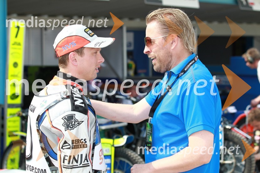 Andreas Jonsson, Švedska in Johan Ejeborg, SVTSpeedway Grand Prix VN Evrope, trening