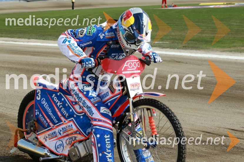 (3) Jason Crump, AvstralijaSpeedway Grand Prix VN Evrope, trening
