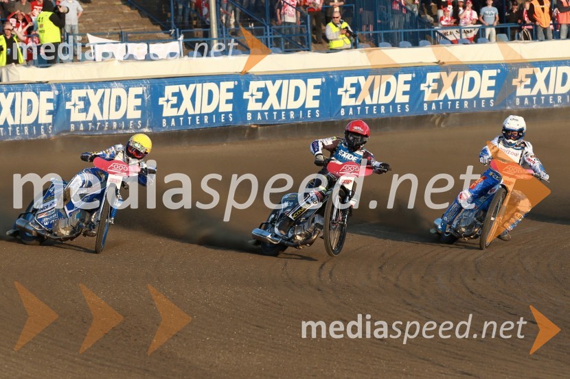 Rune Holta, Poljska, Janusz Kołodziej, Poljska in Nicki Pedersen, PoljskaSpeedway Grand Prix 2011, VN Evrope - 1. dirka