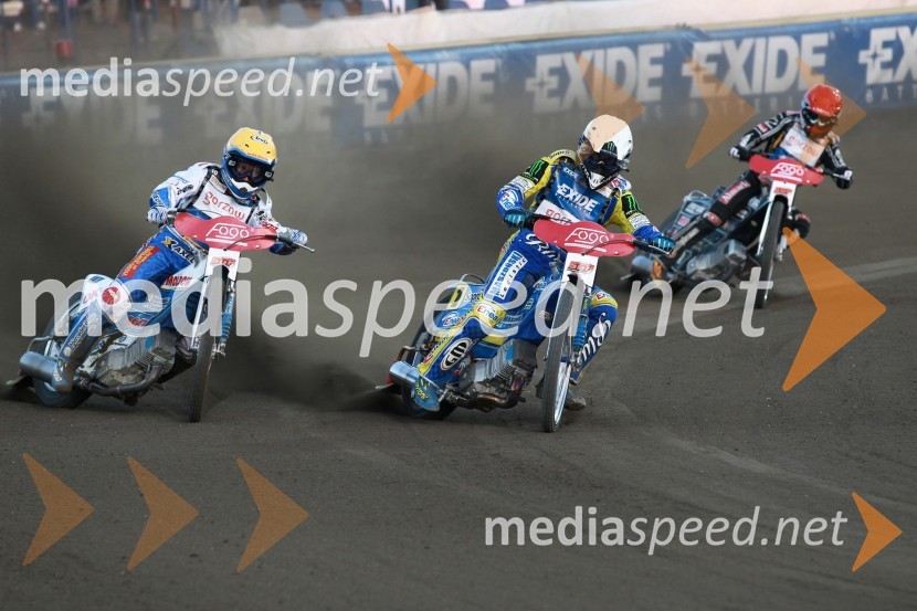 Nicki Pedersen (Danska) in Tomasz Gollob (Polska)Speedway Grand Prix 2011, VN Evrope - 1. dirka