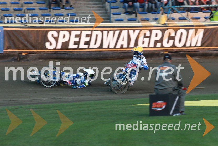 Tomasz Gollob (Polska) in Nicki Pedersen (Danska)Speedway Grand Prix 2011, VN Evrope - 1. dirka