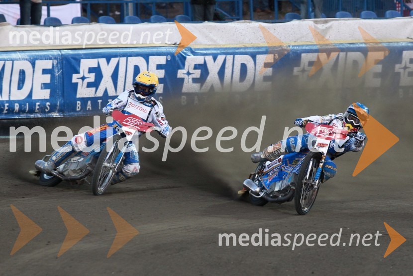 Nicki Pedersen in Emil SayfutdinovSpeedway Grand Prix 2011, VN Evrope - 1. dirka