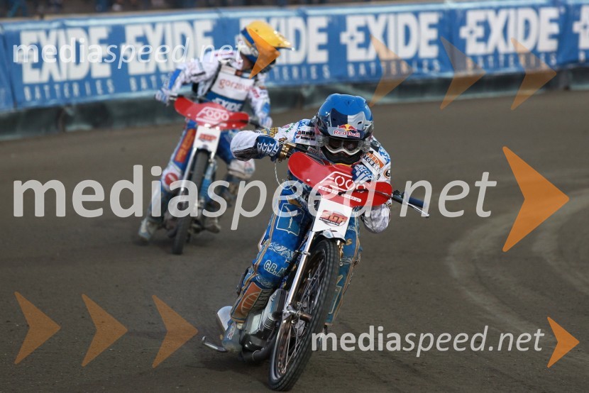 Emil Sayfutdinov in Nicki PedersenSpeedway Grand Prix 2011, VN Evrope - 1. dirka