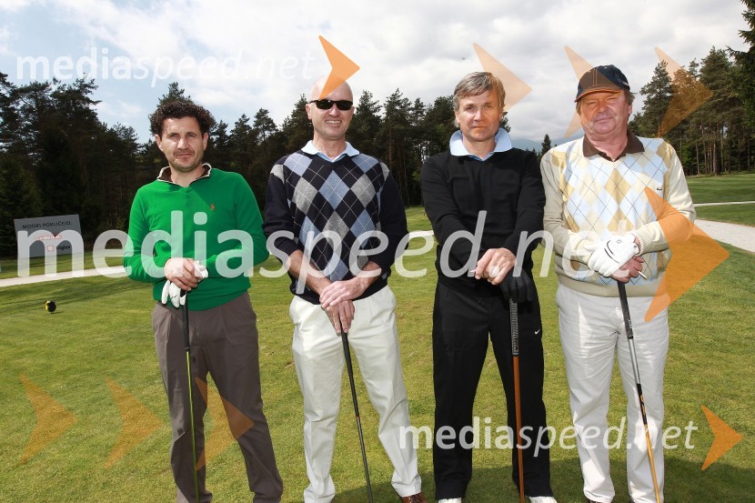 Robert Kupec, Gašper Pelko, Vitomir Bregar in Marko StojkovičBritanska gospodarska zbornica v Sloveniji ter Profiles International Slovenia sta organizirala predavanje Deirica McCanna in golf turnir