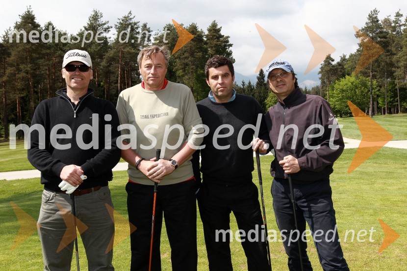 Drago Markič, Boris Zupančič, Jurij Sadar in Matjaž RožičBritanska gospodarska zbornica v Sloveniji ter Profiles International Slovenia sta organizirala predavanje Deirica McCanna in golf turnir