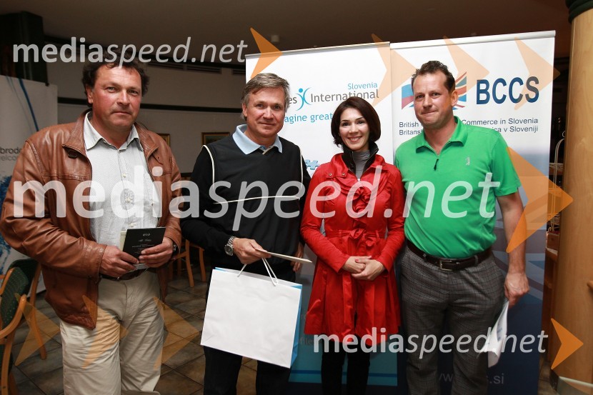 Miran Kavka, Alfaestetica, ..., Saša Rakita, direktorica marketinga na BCCS in Gregor Vehovec, soorganizator dogodkaBritanska gospodarska zbornica v Sloveniji ter Profiles International Slovenia sta organizirala predavanje Deirica McCanna in golf turnir