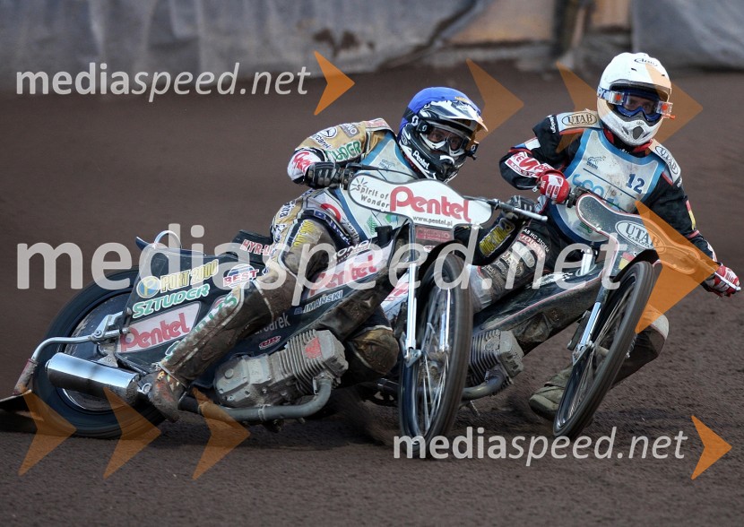 Piotr Protasiewicz (Poljska) in Daniel Nermark (Švedska)Speedway, SP kvalifikacije SGP 2012, 1. dirka
