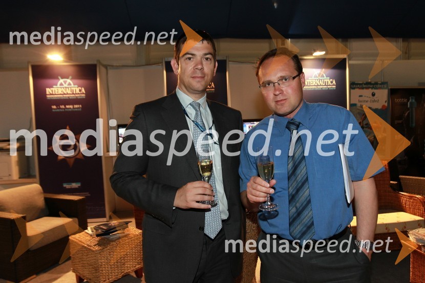 Dušan Černe, direktor Marine Portorož in Gregor CerarInternautica 2011 - 16. mednarodna razstava navtike, odprtje