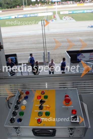 Sodnikova startna aparaturaSPEEDWAY, otvoritev stadiona Milenium