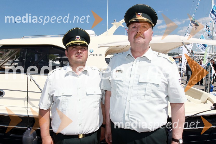 Slavko Korče in Leopold ČučekInternautica 2011 - 16. mednarodna razstava navtike, odprtje