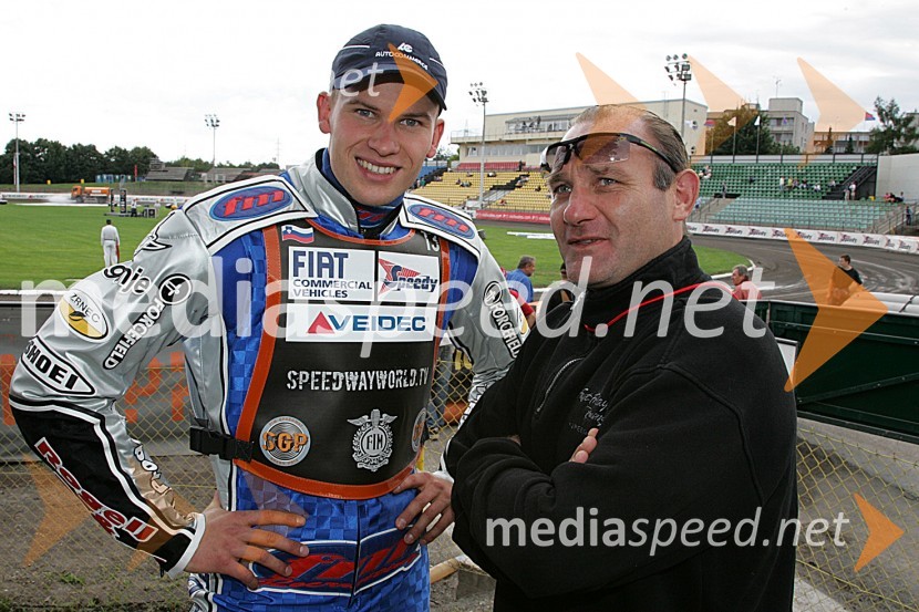 Matej Žagar in Armando CastagnaSPEEDWAY GRAND PRIX, VN Češke 2006, trening