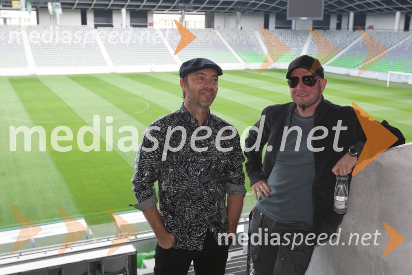 Skupina Siddharta; Jani Hace in Tomaž Okroglič - RousSiddharta, novinarska konferenca pred koncertom v Stožicah