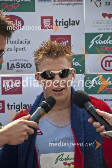 Matej Fujs, zmagovalec teka na 5,5 km31. Maraton treh src, udeleženci