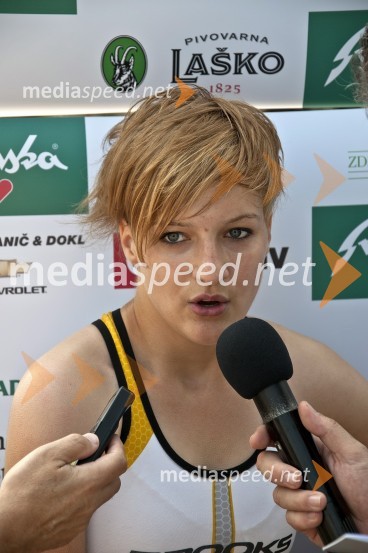 Katja Vrdjuka, zmagovalka teka na 5,5 km ženske31. Maraton treh src, udeleženci