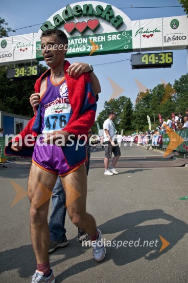Robert Lendaro, zmagovalec v teku na 10 km31. Maraton treh src, udeleženci