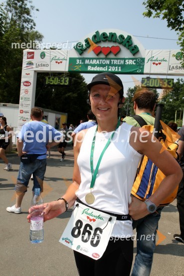 Romana Capunder, tek na 21 km31. Maraton treh src, udeleženci