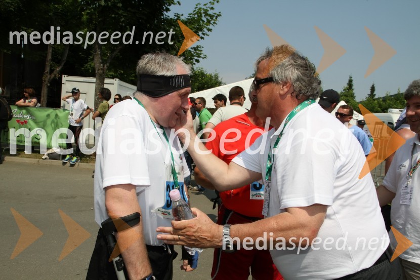 Srečko Obolnar, tek na 10km in Zvonko Murgelj, direktor podjetja Radenska31. Maraton treh src, udeleženci