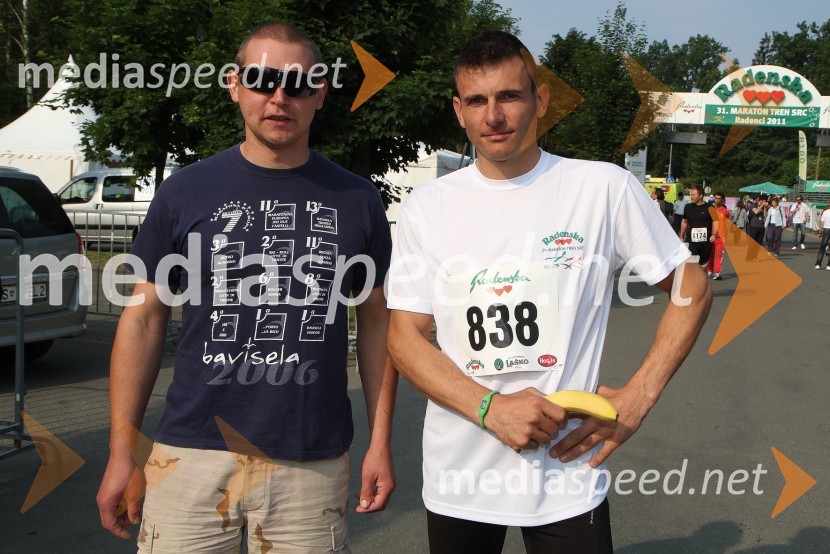 ... in Blaž Ceferin, tek na 21.km31. Maraton treh src, udeleženci