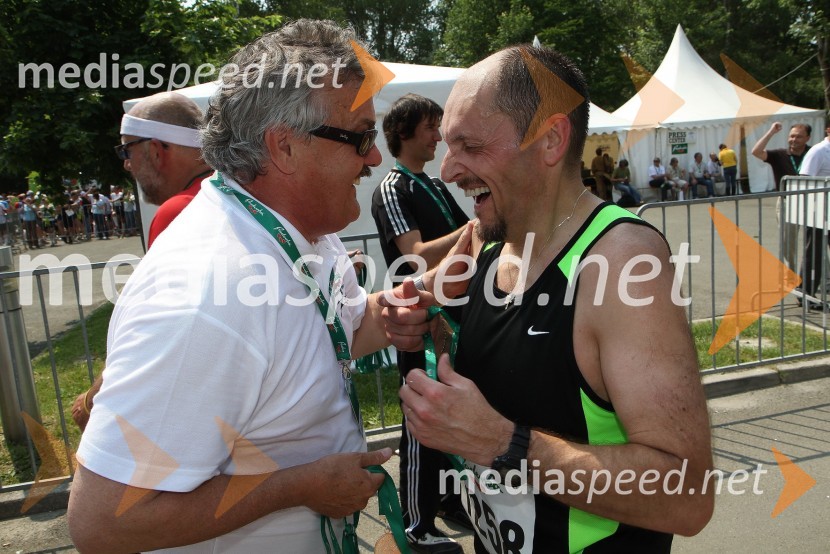 Zvonko Murgelj, direktor podjetja Radenska in ...31. Maraton treh src, udeleženci