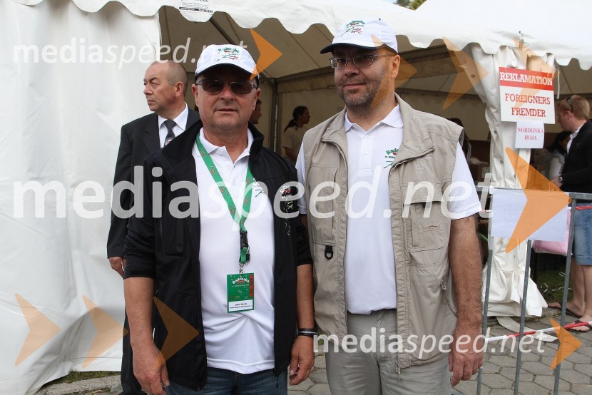 Jože Dunaj in Drago Jug, koordinator31. Maraton treh src, reportaža