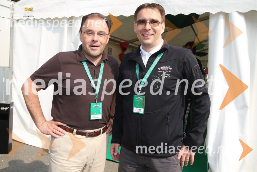Mag. Mladen Kučiš, direktor Zdravilišča Radenci in Gorazd Gider, direktor marketinga v Zdravilišču Radenci31. Maraton treh src, reportaža