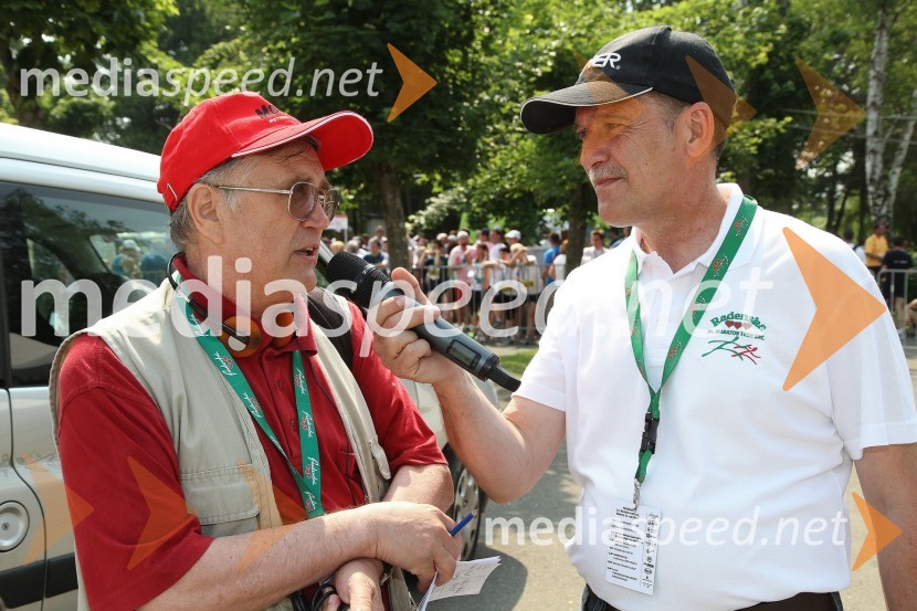 ... in Emil Šmid, povezovalec prireditve31. Maraton treh src, reportaža