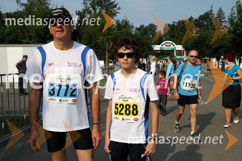 Andrej Češnovar, tek na 10 km in Domen Davidovič, tek na 5,5 km31. Maraton treh src, udeleženci