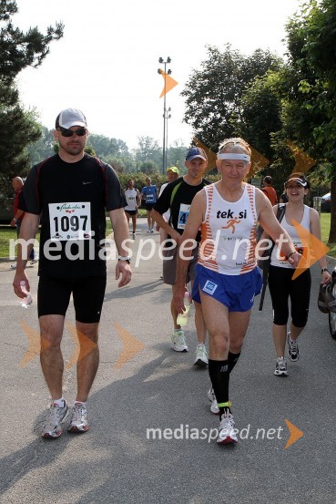 ... in Borut Winterleiner, tek na 21 km31. Maraton treh src, udeleženci