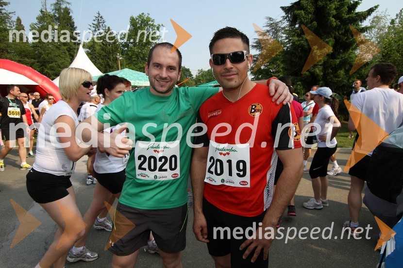 Goran Hafner in Miha Duler, tek na 21 km31. Maraton treh src, udeleženci