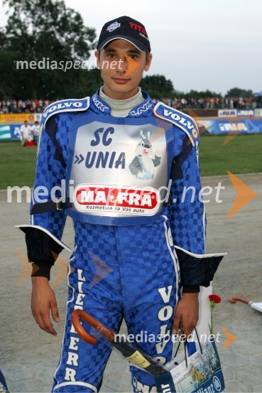 Hrvaški tekmovalec Ivan VargekSPEEDWAY, otvoritev stadiona Milenium