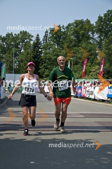 Zvezdana Zemljič in Janko Vranič, tek na 21 km31. Maraton treh src, udeleženci