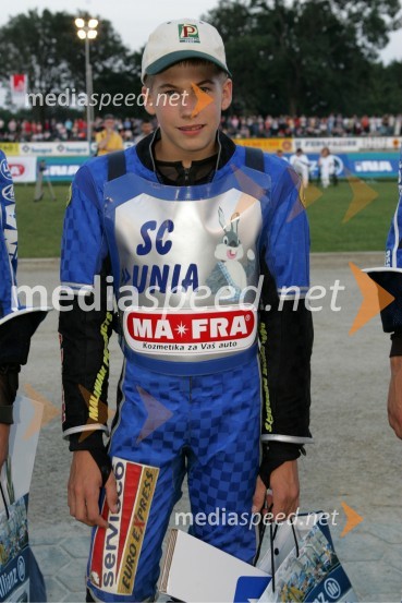 Hrvaški tekmovalec Nikola MartinecSPEEDWAY, otvoritev stadiona Milenium