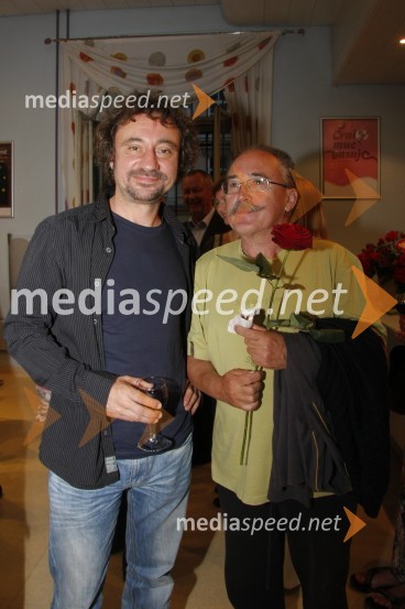 Davor Herceg, skladatelj in Jernej Slapernik, lutkarPremiera predstave Romeo in Julija
