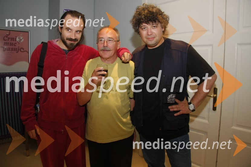 Miha Arh, igralec, Jernej Slapernik, lutkar, Brane Vizintin, igralecPremiera predstave Romeo in Julija
