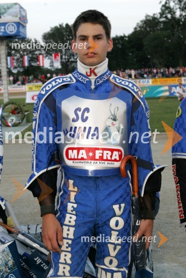 Hrvaški tekmovalec Jurica PavlicSPEEDWAY, otvoritev stadiona Milenium