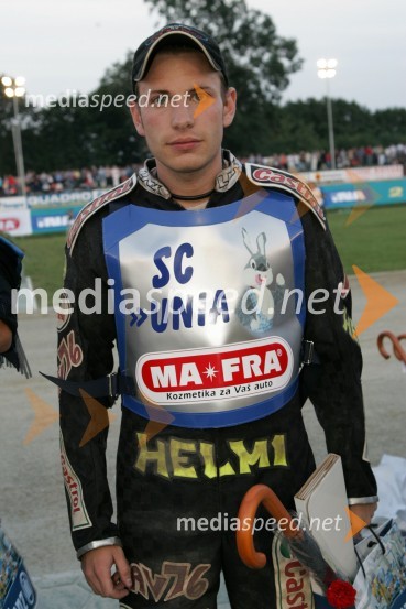 Avstrijski tekmovalec Manuel HauzingerSPEEDWAY, otvoritev stadiona Milenium