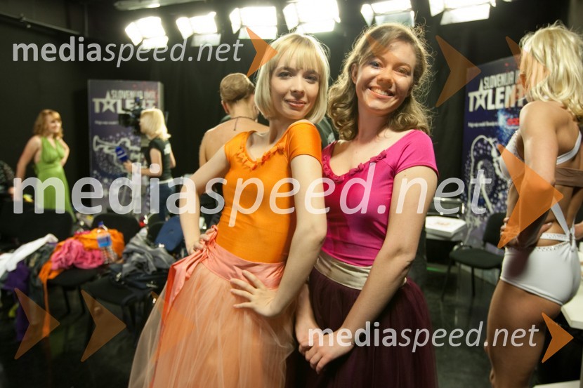 Tanja in MašaSlovenija ima talent, snemanje četrte polfinalne oddaje