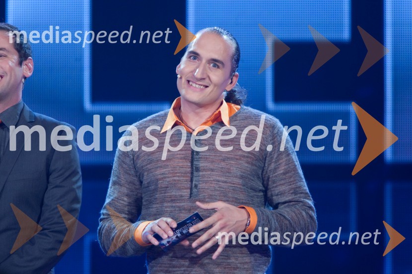 Vid Valič, voditeljSlovenija ima talent, snemanje četrte polfinalne oddaje