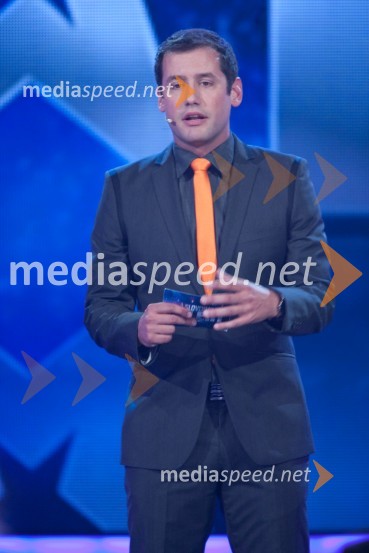 Peter Poles, voditeljSlovenija ima talent, snemanje četrte polfinalne oddaje